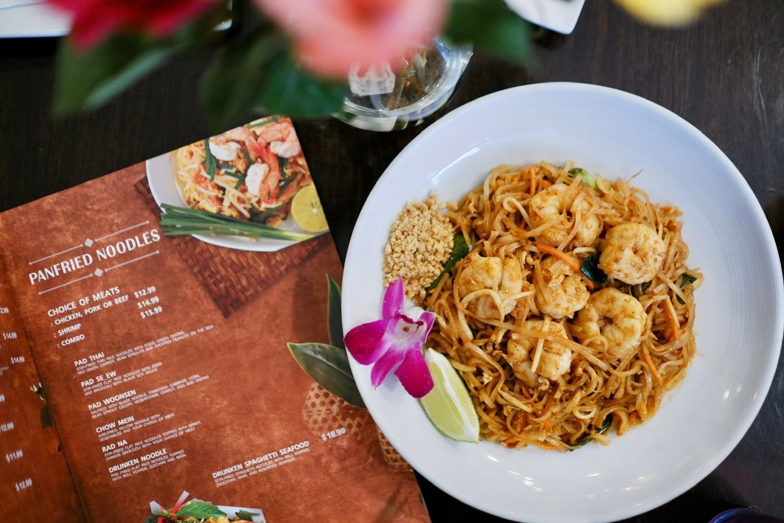 Pad Thai with shrimp